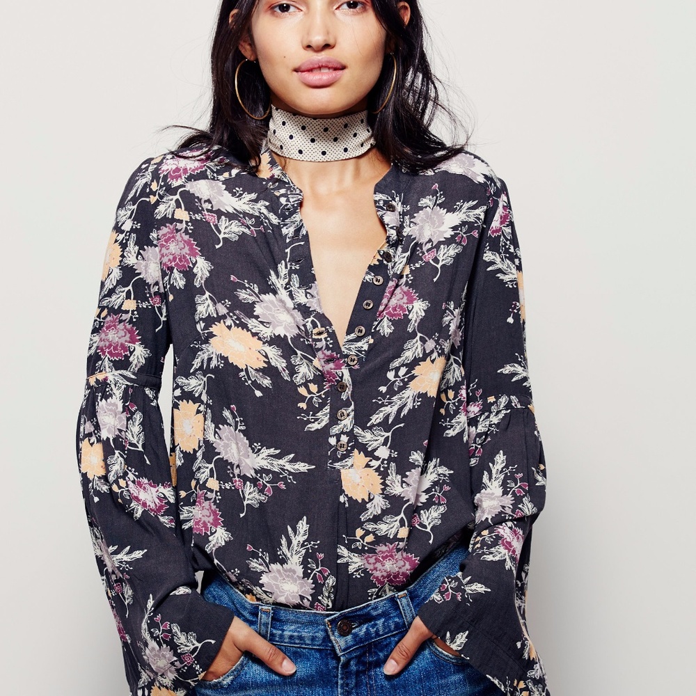 Free People Floral Swing Tunic